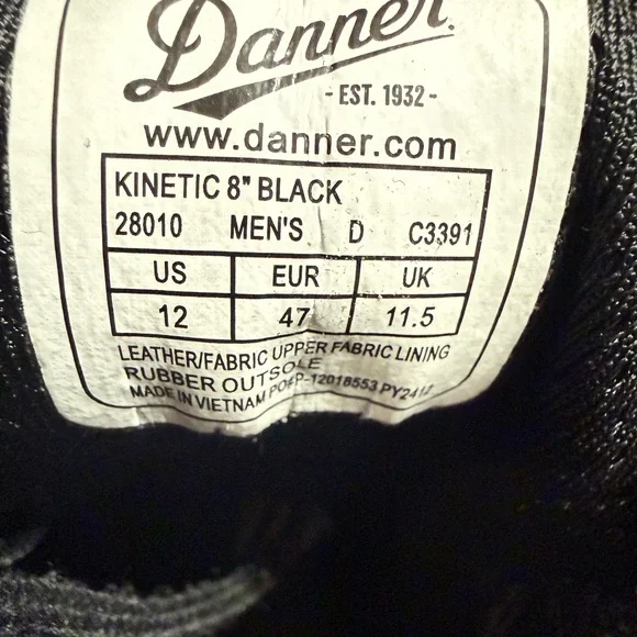 Men's Danner 8" Kinetic GTX Boots size 12 - Picture 4 of 4